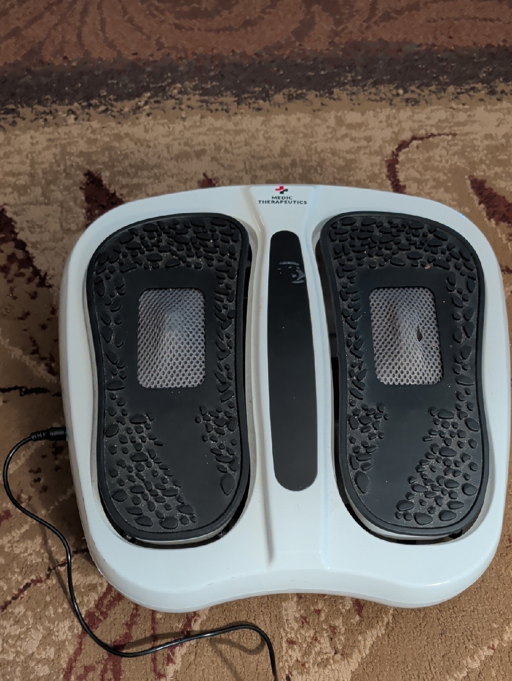 Homedics White Foot Massager with Black Textured Pads